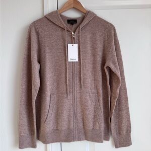 NWT Quince Mongolian Cashmere Full-Zip Hoodie Size M